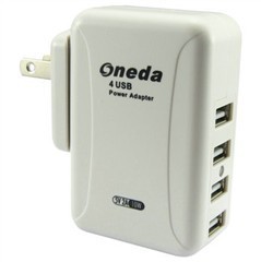 Oneda 4口USB充電器 全能高效，同時(shí)為多設(shè)備續(xù)航